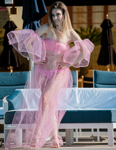 Pink Tulle Robe