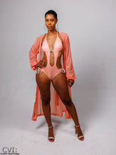 Load image into Gallery viewer, Peach Power Mesh Robe