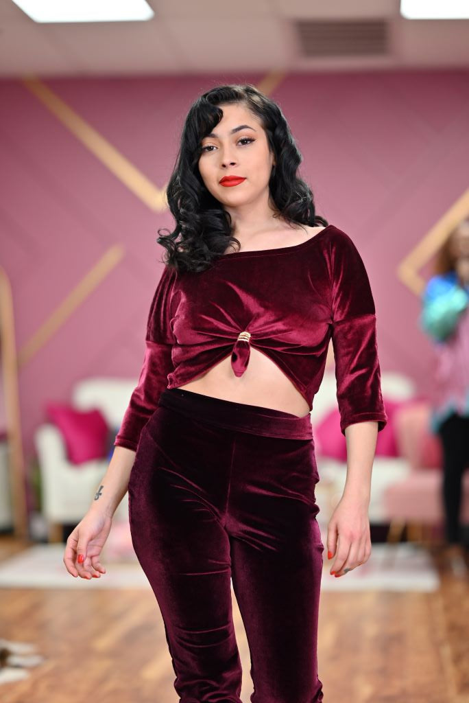 Velvet Crop Top