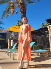 Load image into Gallery viewer, Peach Power Mesh Robe