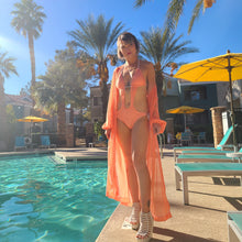 Load image into Gallery viewer, Peach Power Mesh Robe