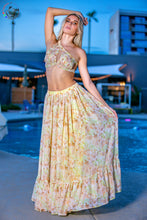 Load image into Gallery viewer, Yellow Maxi Skirt Set