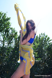 Chiffon Striped Wrap
