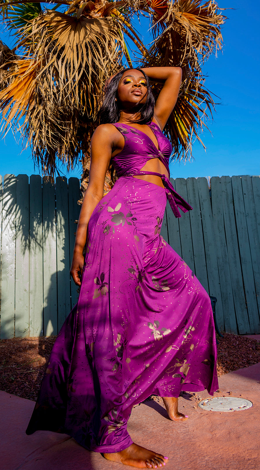 Maxi Tie Dress L Maxi Tie Dress L